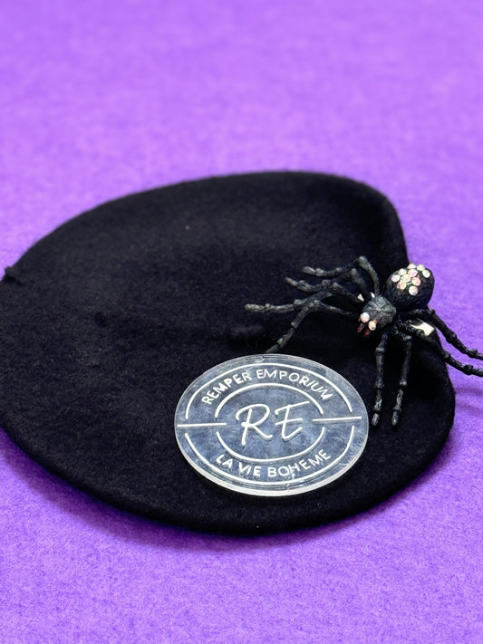 Midnight Spider Beret