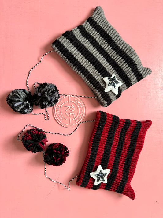 Striped Knit Beanie